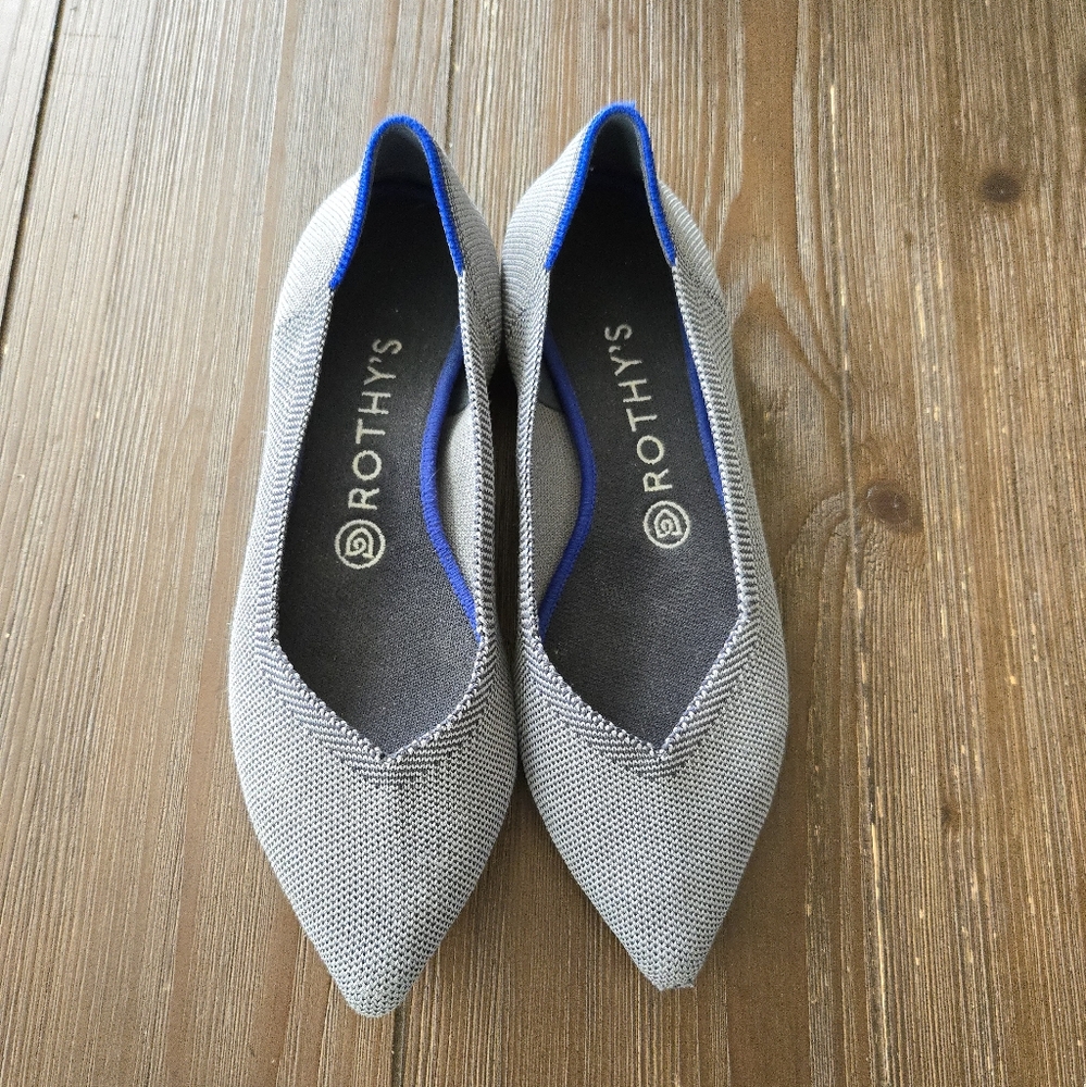Rothy's Women's Gray Pointy Flats